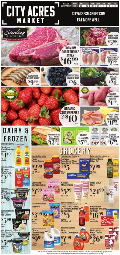 City Acres Market Weekly Ad August 27 - September 2, 2026