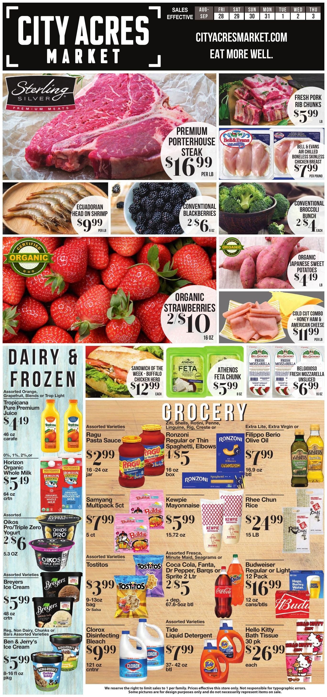 City Acres Market Weekly Ad August 27 - September 2, 2026