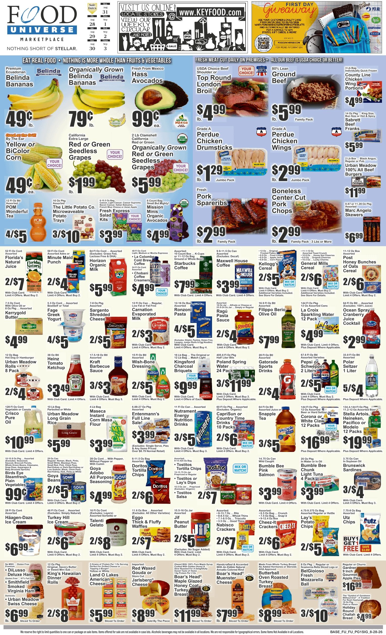 Food Universe (Forest Hills, NY) Weekly Ad August 28 - September 3, 2026
