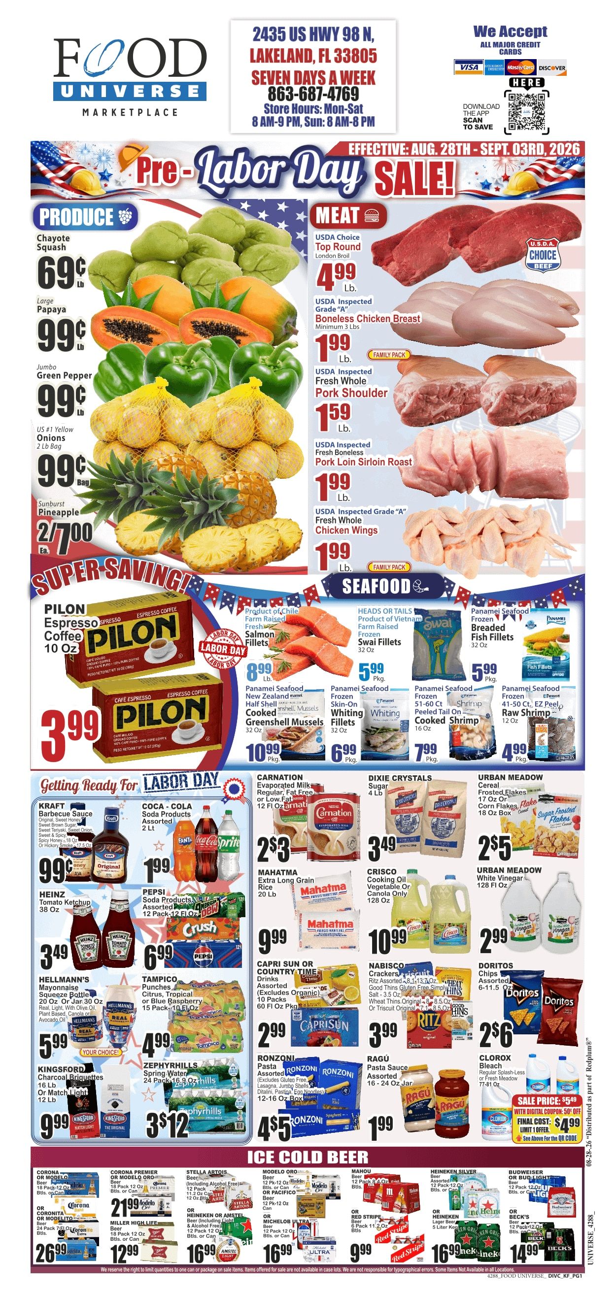 Food Universe (Lakeland, FL) Weekly Ad August 28 - September 3, 2026