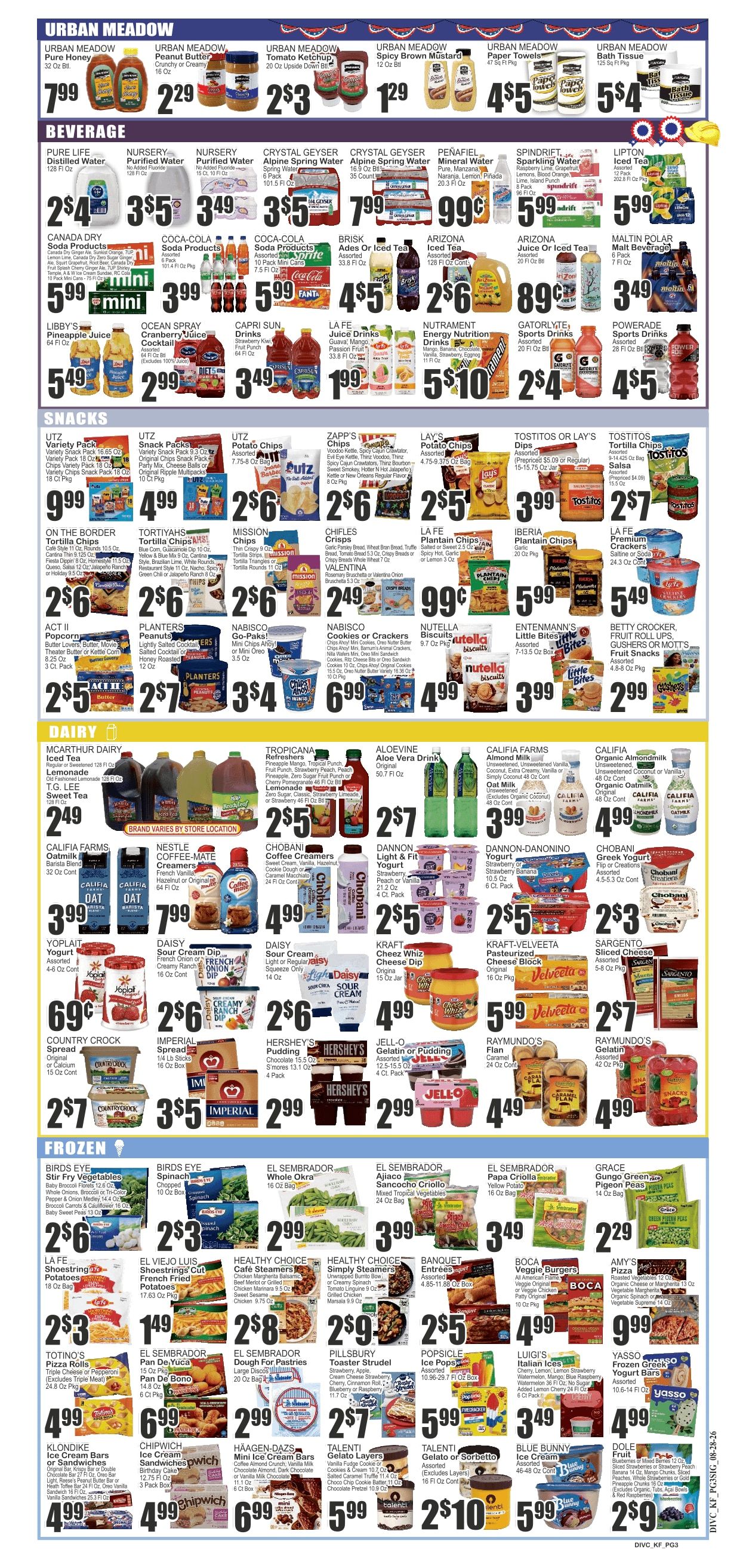 Food Universe (Lakeland, FL) Weekly Ad August 28 - September 3, 2026