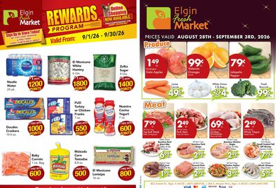 Elgin Fresh Market Weekly Ad August 28 - September 3, 2026
