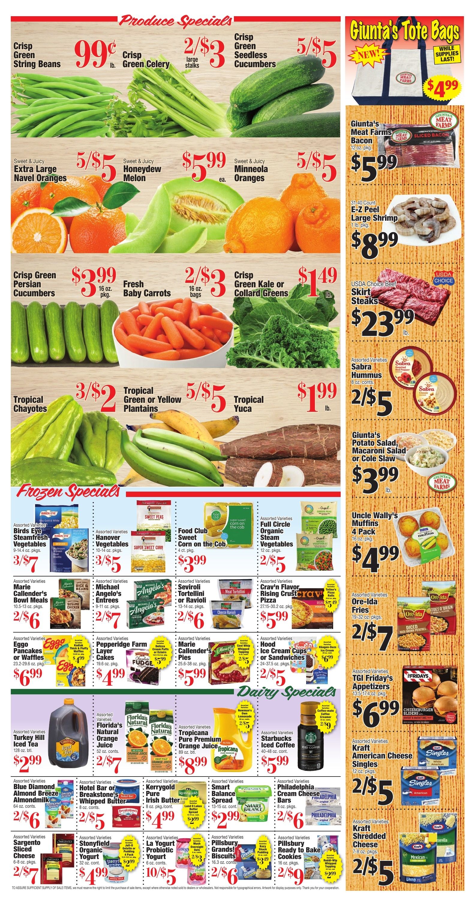 Giunta's Meat Farms Weekly Ad August 28 - September 3, 2026
