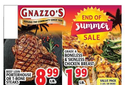 Gnazzo's Food Center Weekly Ad August 27 - September 2, 2026