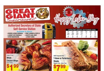 Great Giant Supermarket (1226 Madison Avenue Southeast, Grand Rapids, MI) Weekly Ad August 28 - September 10, 2026
