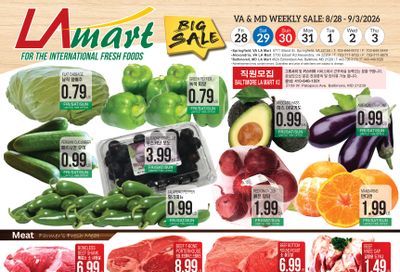 LA Mart Korean Weekly Ad August 28 - September 3, 2026