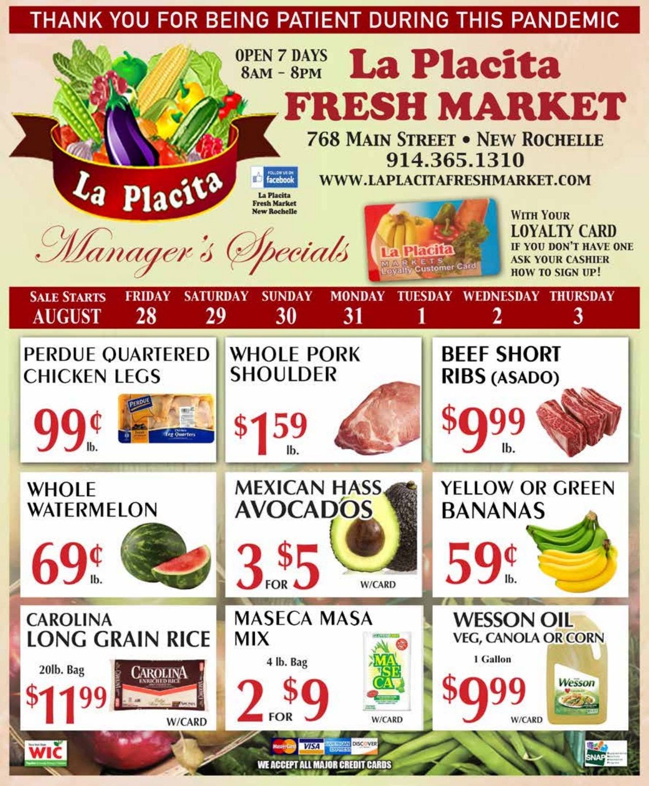 La Placita Fresh Market Weekly Ad August 28 - September 3, 2026