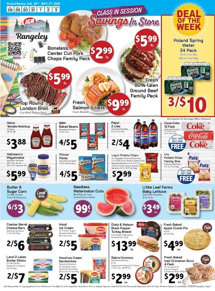 Lake Region IGA Weekly Ad August 28 - September 3, 2026
