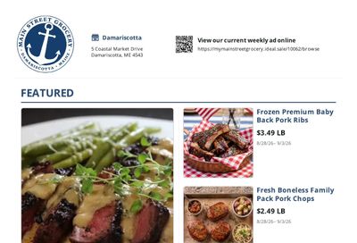 Main Street Grocery Weekly Ad August 28 - September 3, 2026