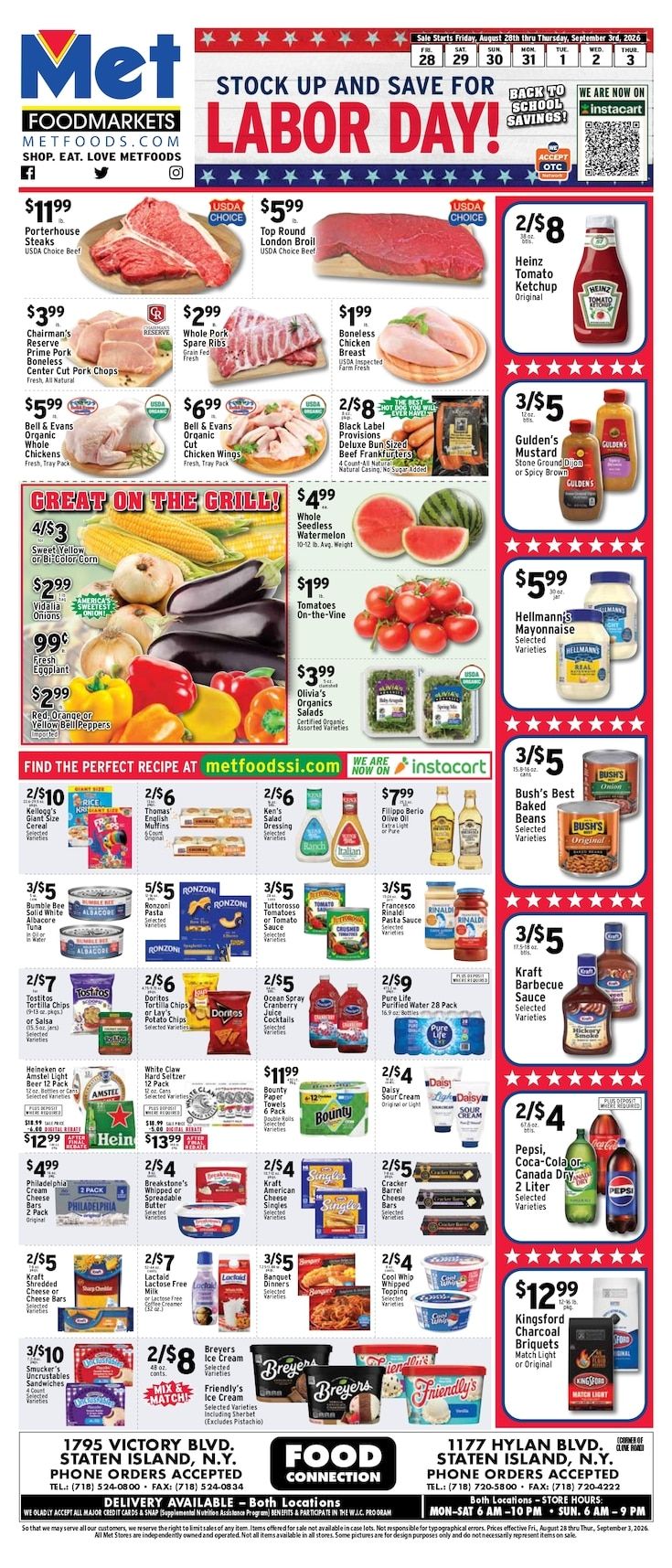 Met Foodmarkets (New York) Weekly Ad August 28 - September 3, 2026
