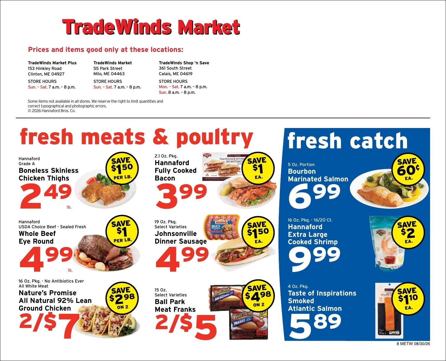 Tradewinds Markets Weekly Ad August 30 - September 5, 2026