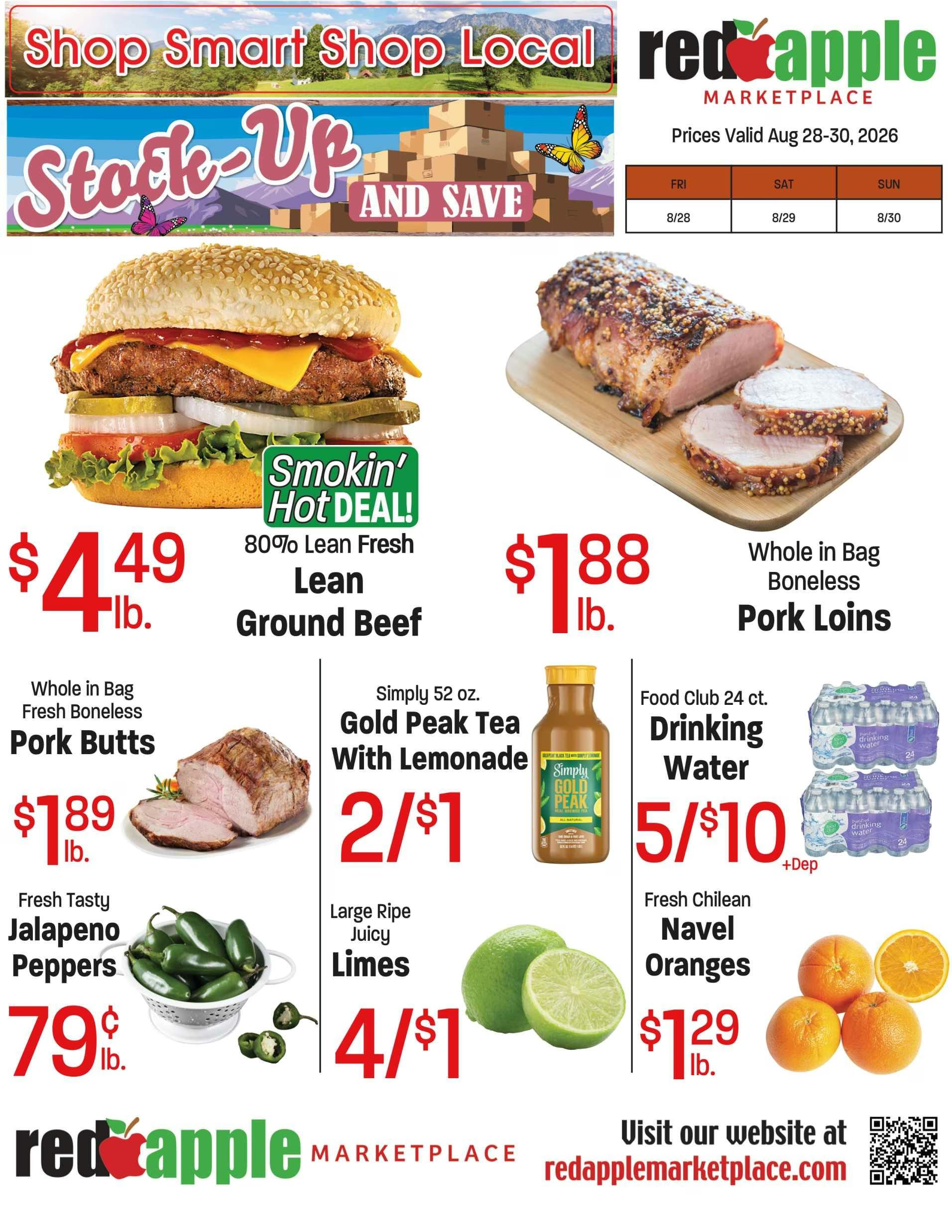 Red Apple Marketplace (555 SW 4th Ave, Ontario, OR) Weekly Ad August 27 - 31, 2026
