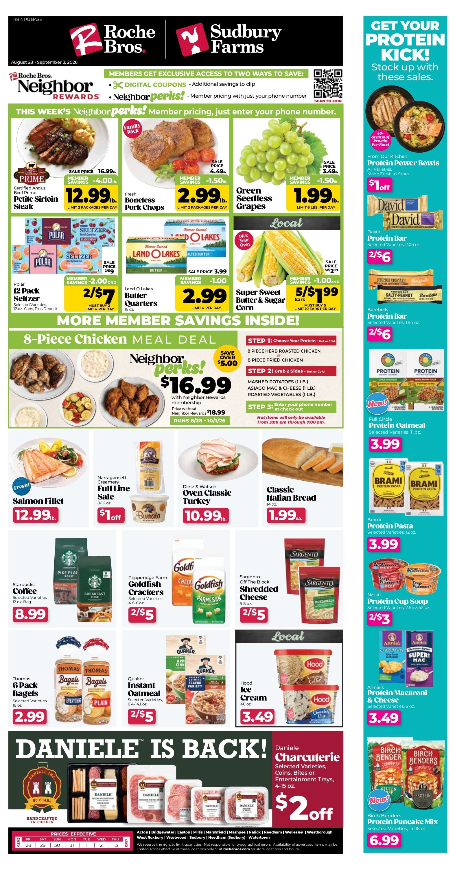 Roche Bros. Weekly Ad August 28 - October 1, 2026