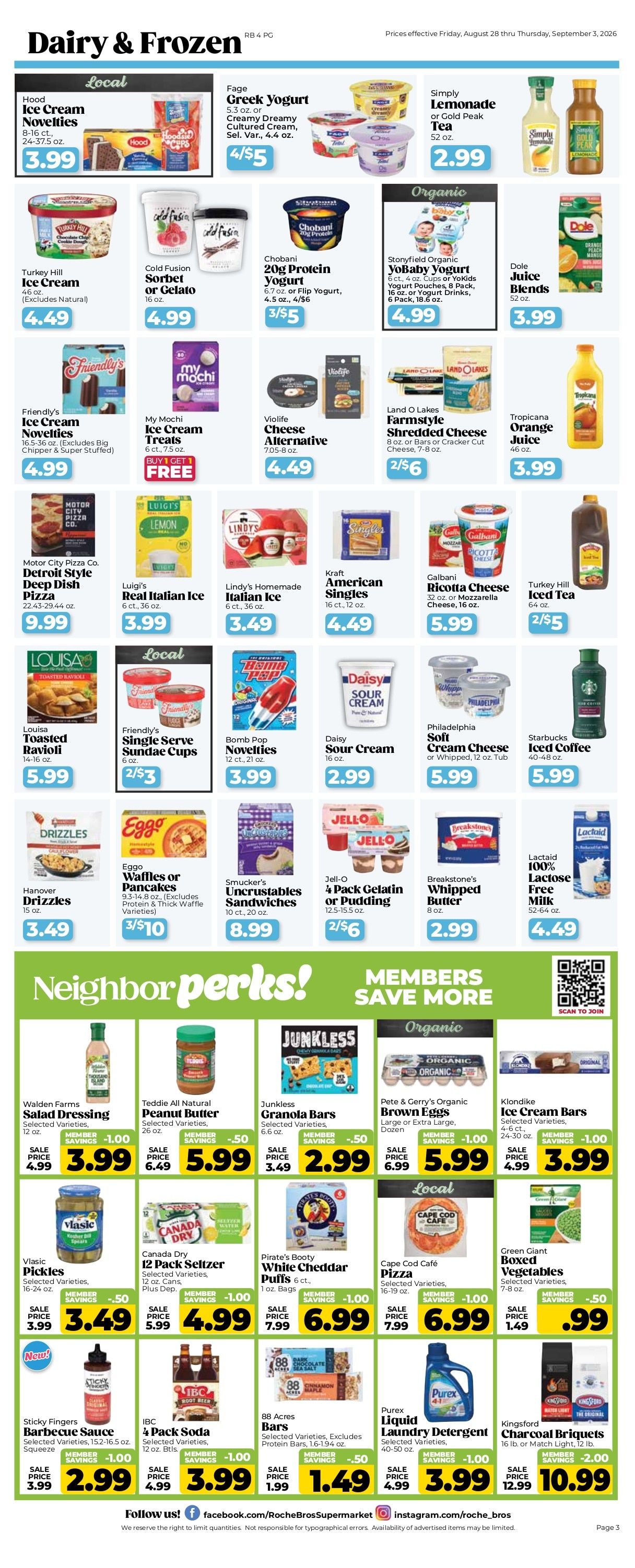 Roche Bros. Weekly Ad August 28 - October 1, 2026