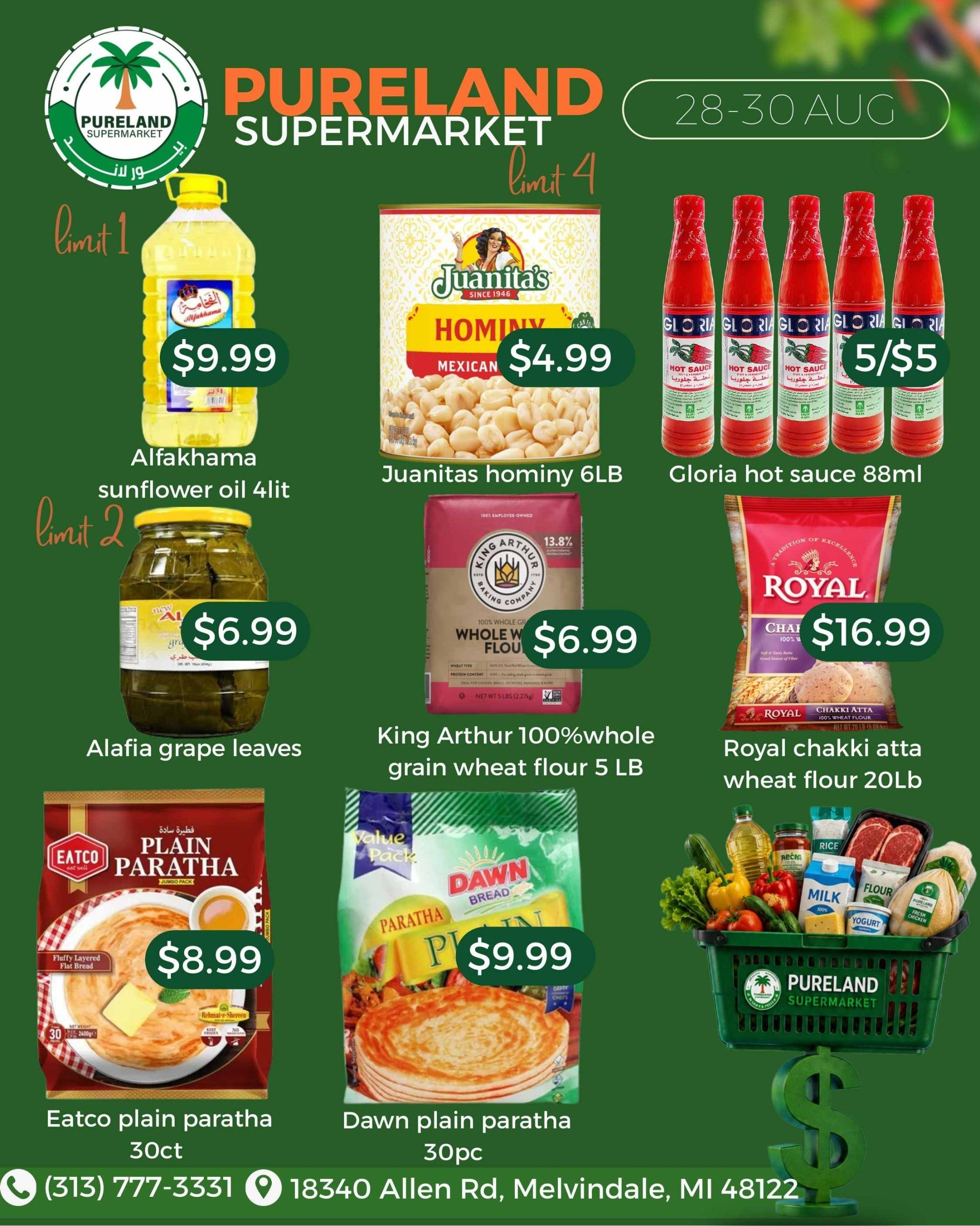 Pureland Supermarket Weekly Ad August 28 - September 3, 2026