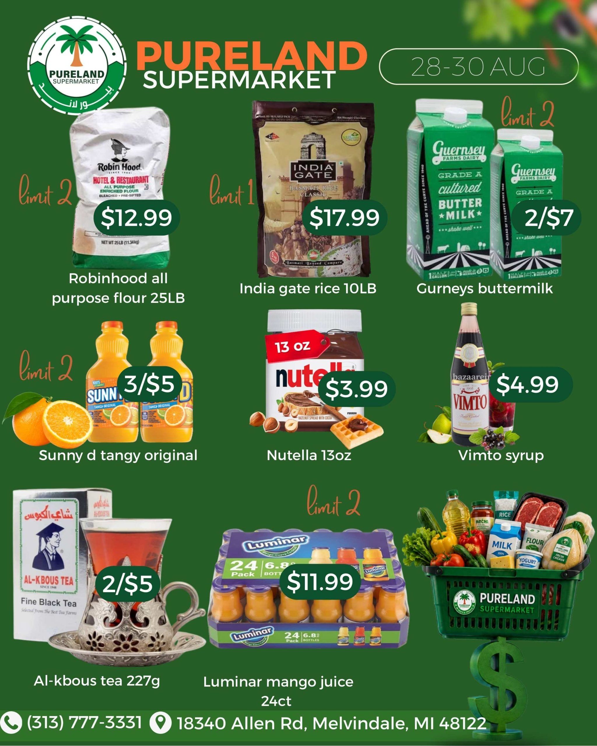 Pureland Supermarket Weekly Ad August 28 - September 3, 2026