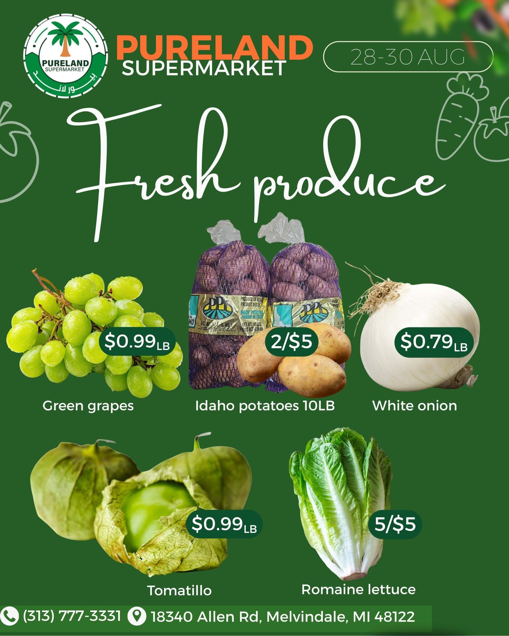 Pureland Supermarket Weekly Ad August 28 - September 3, 2026