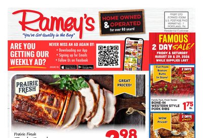 Ramey's Marketplace Weekly Ad August 26 - September 1, 2026
