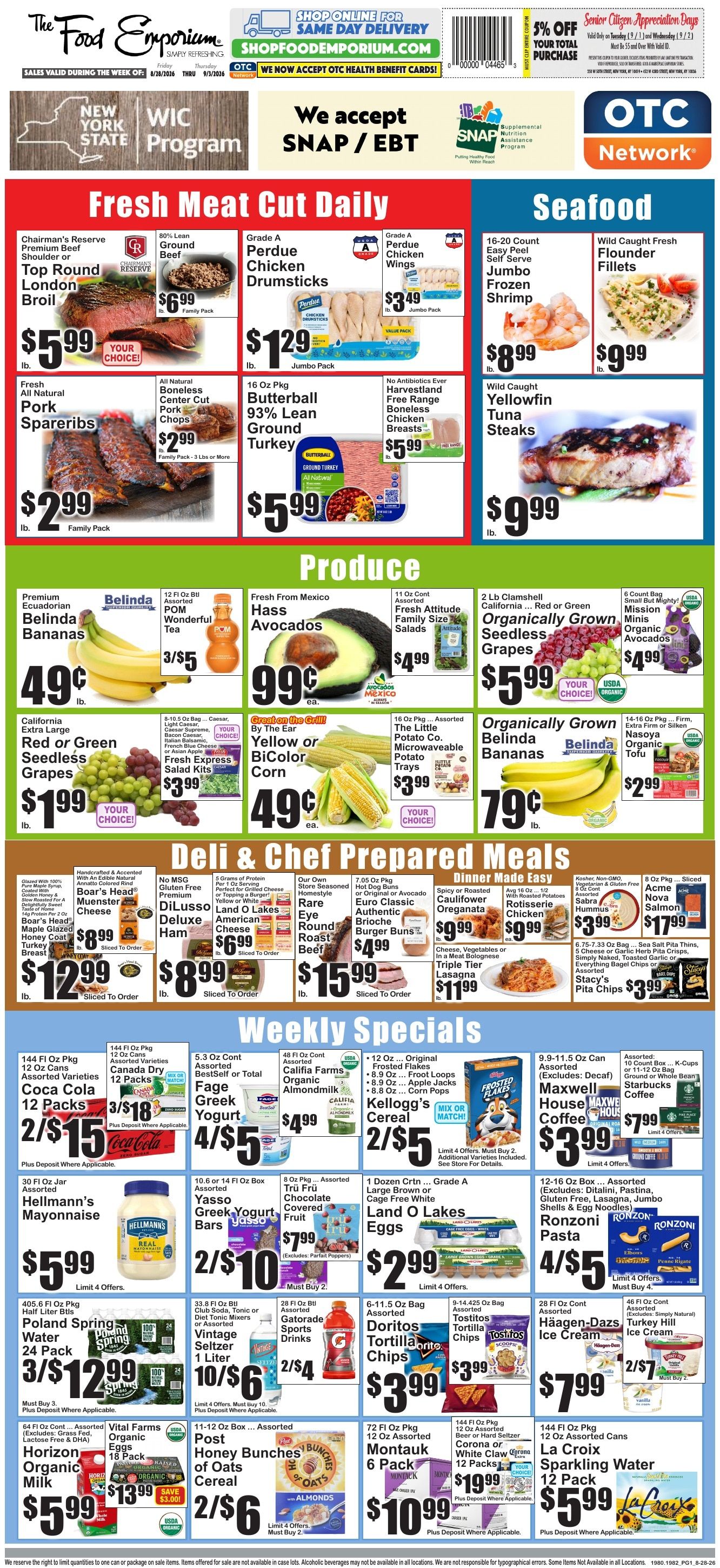 The Food Emporium Weekly Ad August 28 - September 3, 2026