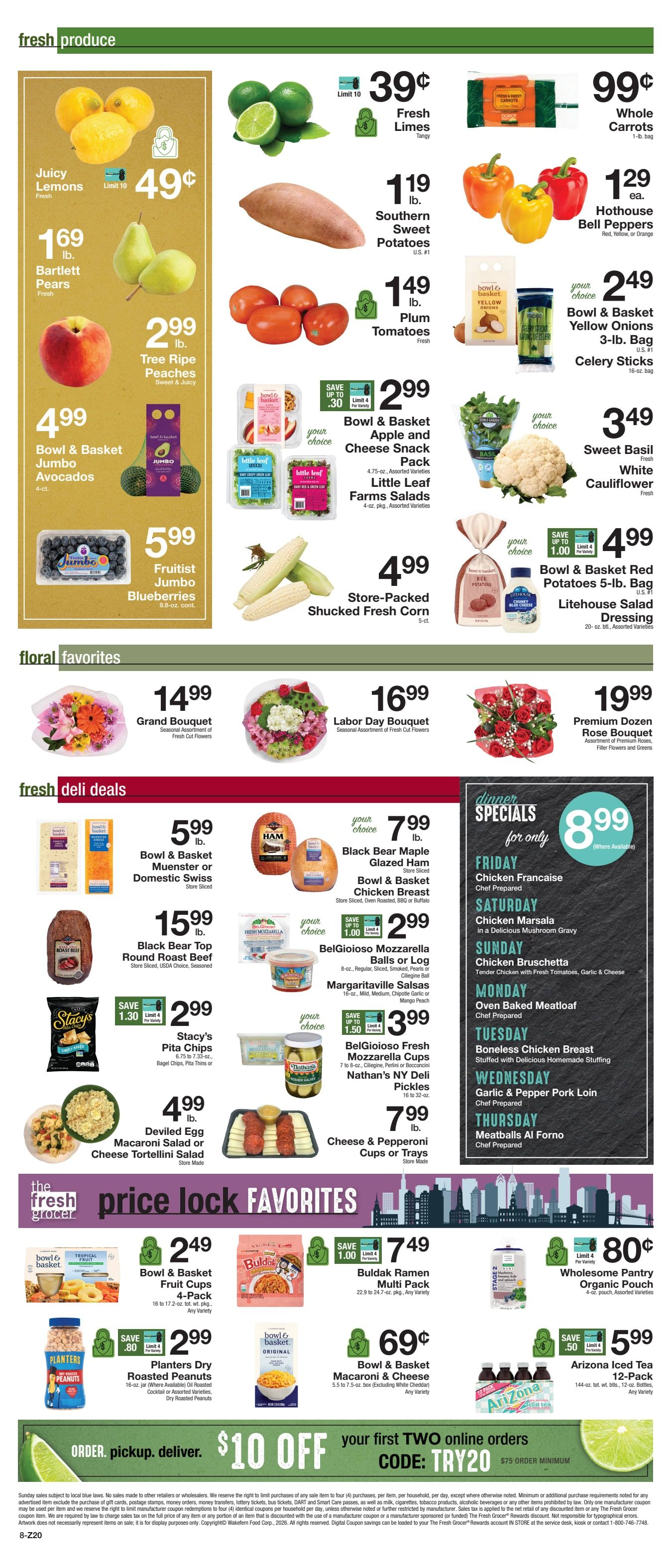 The Fresh Grocer (1880 Stefko Blvd, Bethlehem, PA) Weekly Ad August 28 - September 3, 2026