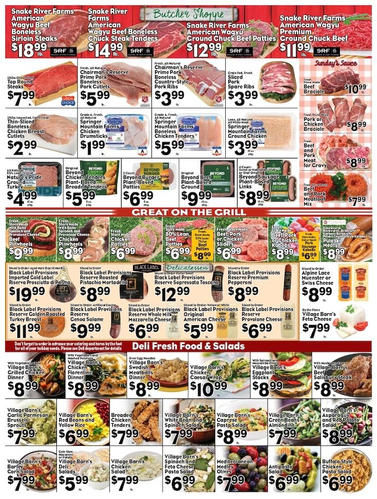 Village Barn Fresh Market Weekly Ad August 28 - September 3, 2026