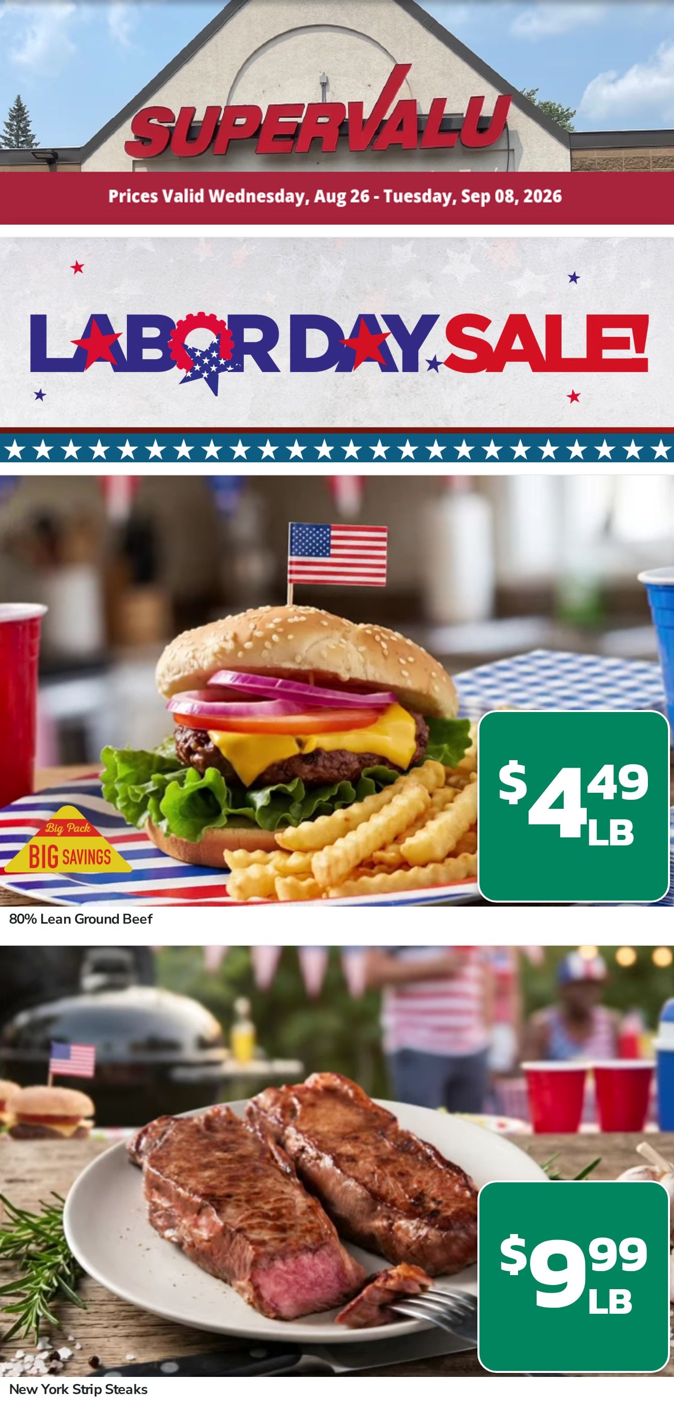 Thorp Supervalu Weekly Ad August 26 - September 8, 2026