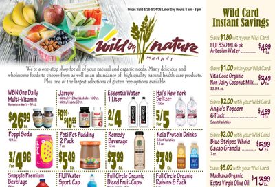 Wild by Nature Monthly Savings Weekly Ad August 28 - September 24, 2026