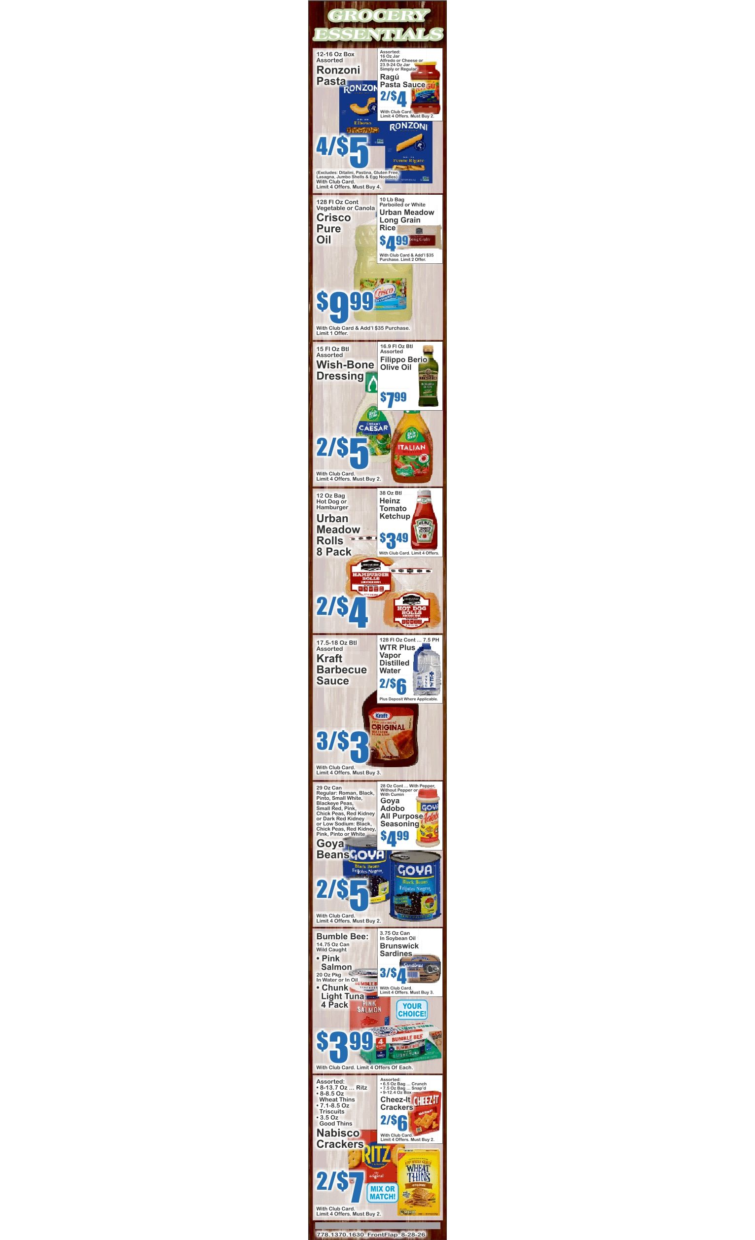Urban Market (653 Nostrand Ave, Brooklyn, NY) Key Food Weekly Ad August 28 - September 3, 2026
