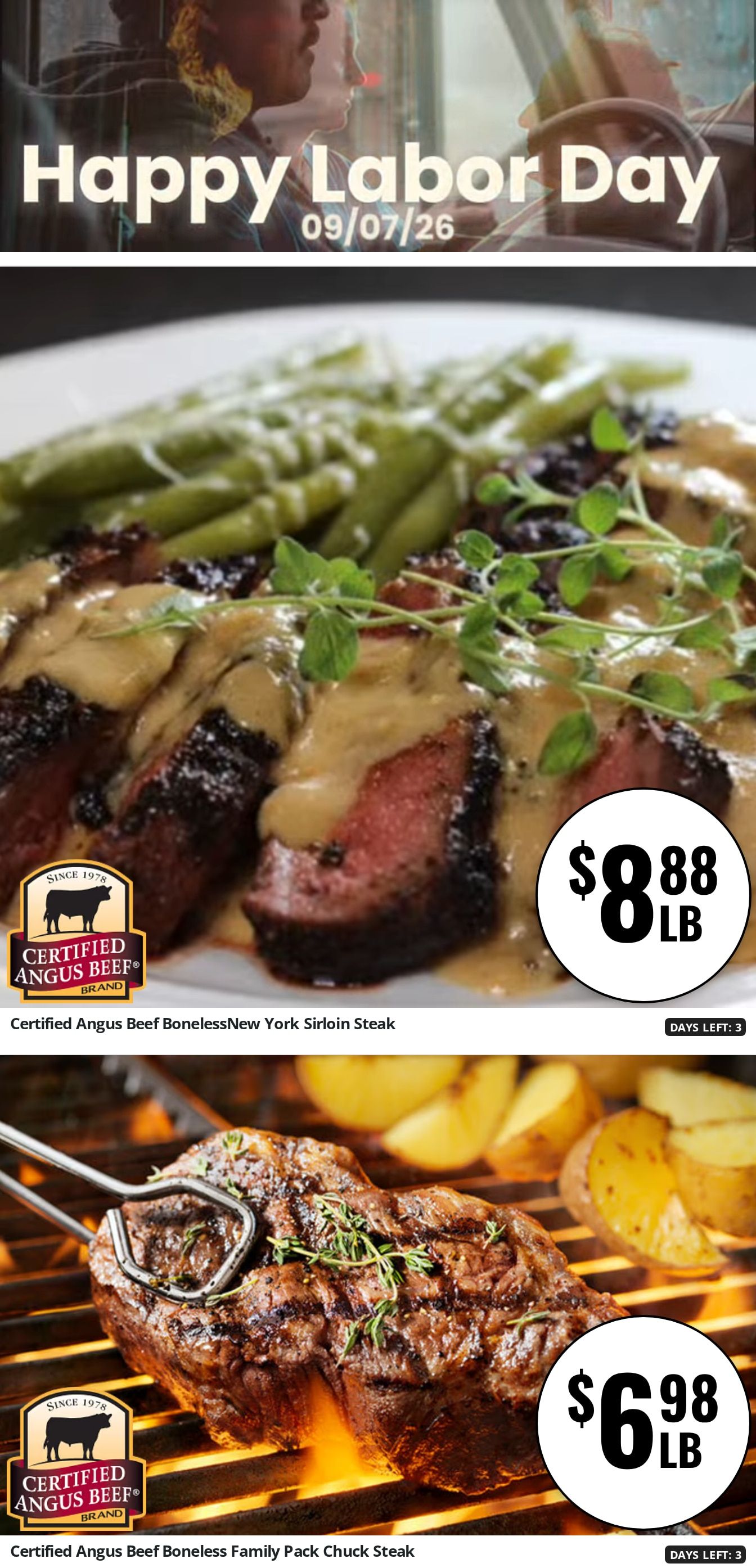 Wentworth Family Grocery Weekly Ad August 28 - September 3, 2026