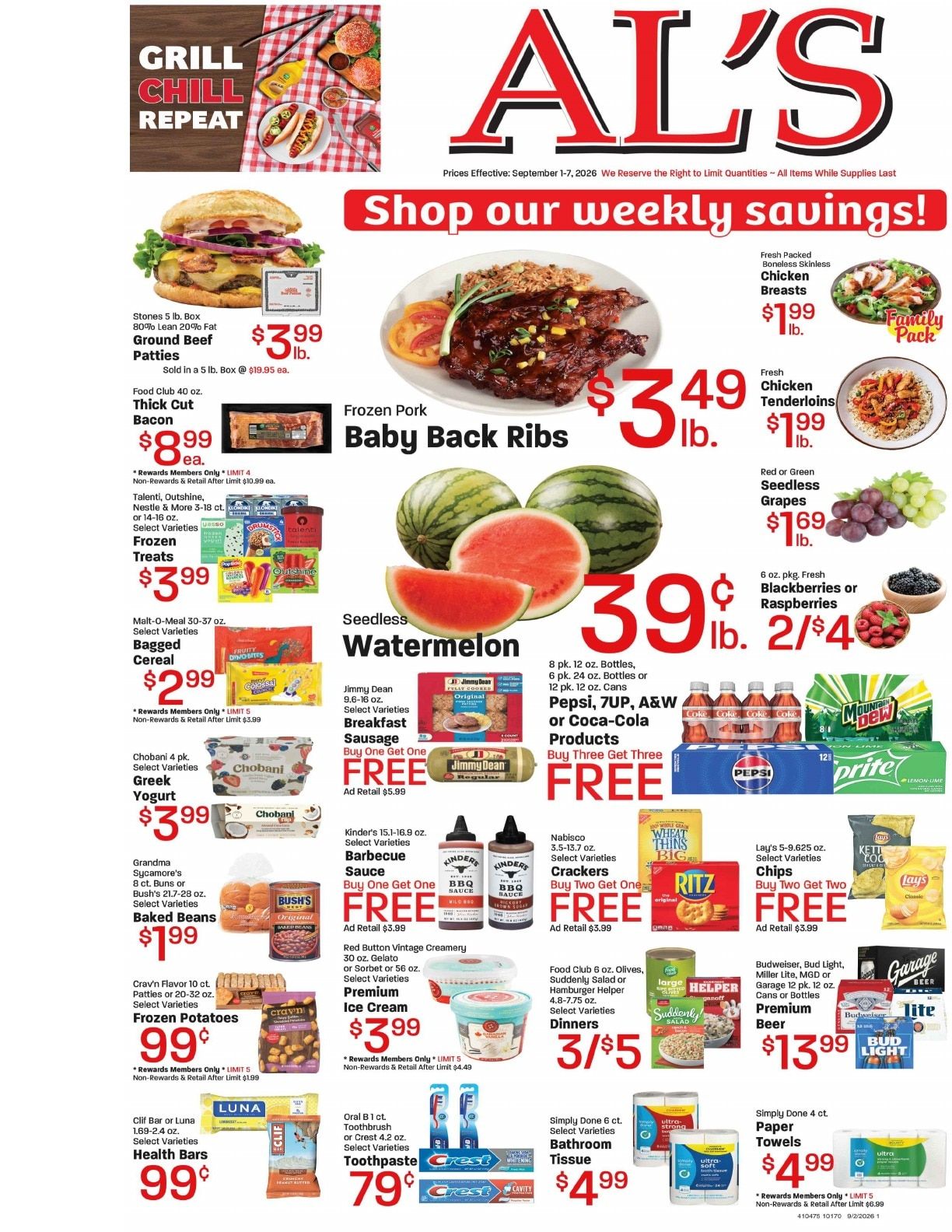 Al's Foodtown Weekly Ad September 1 - 7, 2026