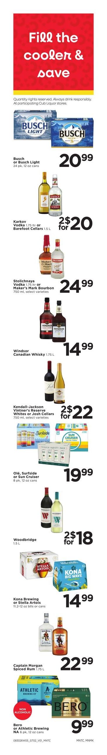 Cub Foods (Saint Paul–Minneapolis Area, MN–WI) Weekly Savings Weekly Ad August 30 - September 5, 2026