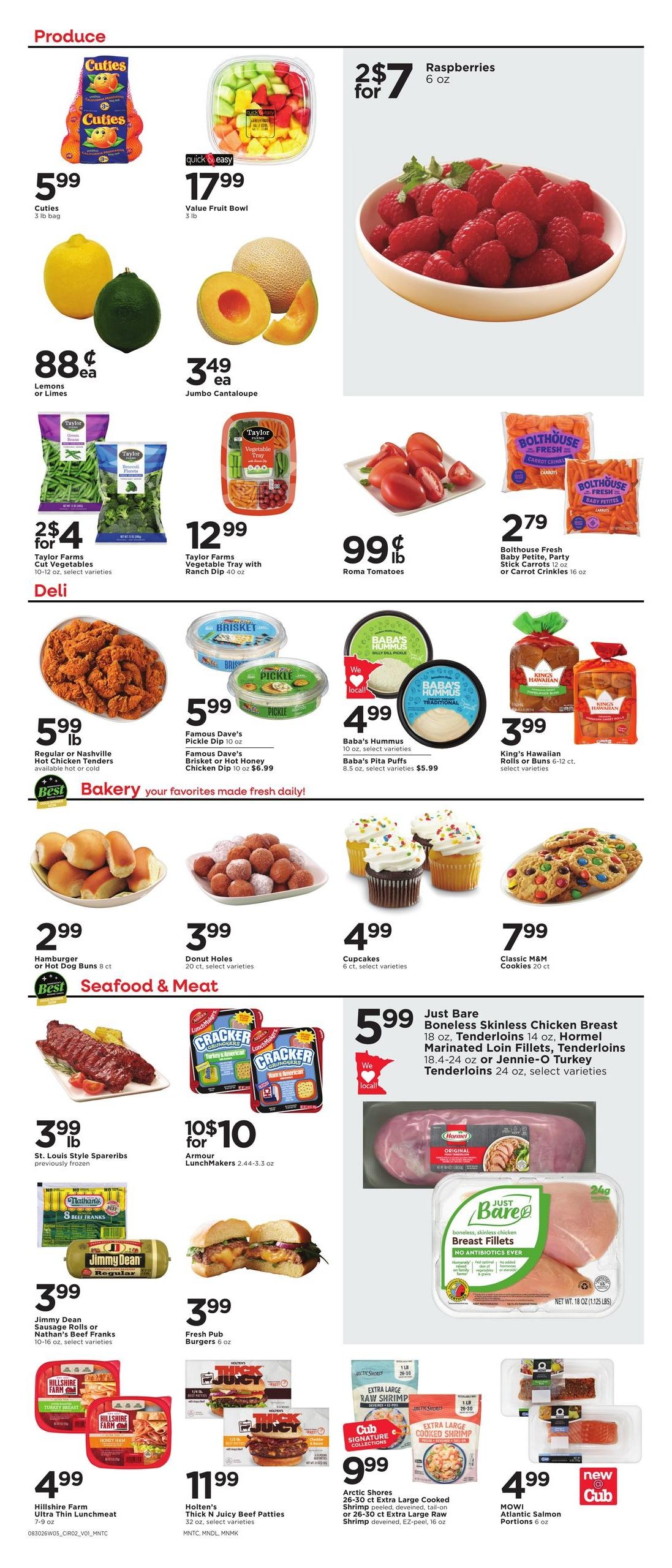 Cub Foods (Saint Paul–Minneapolis Area, MN–WI) Weekly Savings Weekly Ad August 30 - September 5, 2026