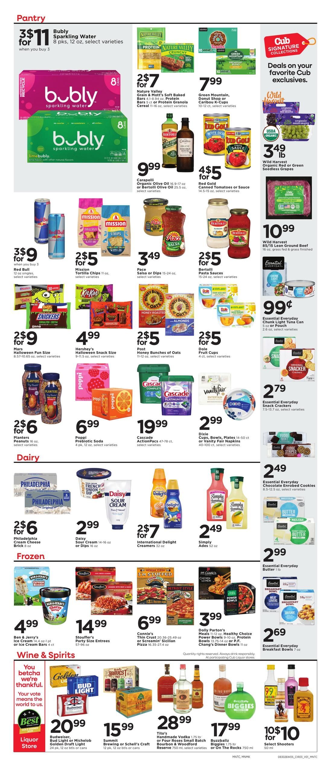 Cub Foods (Saint Paul–Minneapolis Area, MN–WI) Weekly Savings Weekly Ad August 30 - September 5, 2026