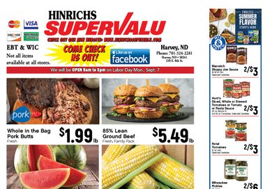 Hinrichs SuperValu Weekly Ad August 31 - September 6, 2026