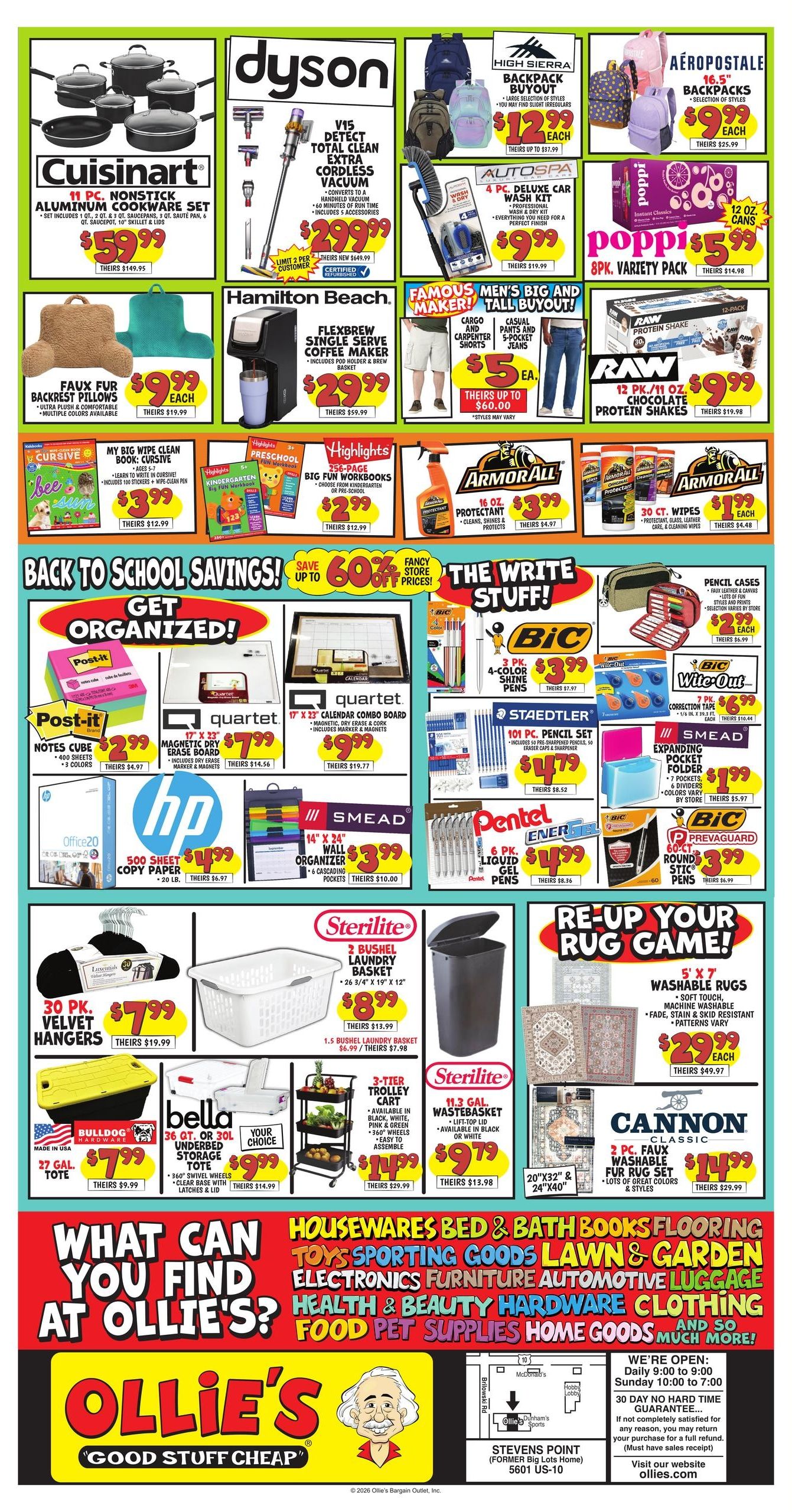 Ollie's Bargain Outlet (Abbotsford Area, WI) Weekly Ad September 9 - 28, 2026