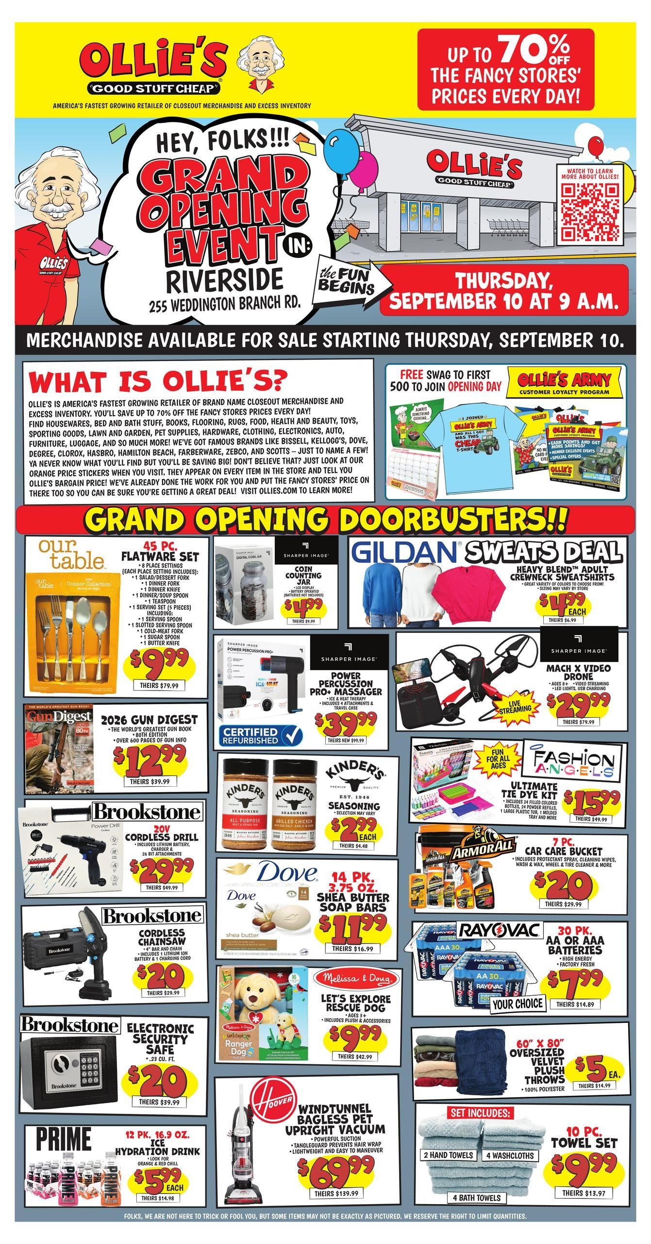 Ollie's Bargain Outlet (Bellbrook Area, OH) Weekly Ad September 9 - 28, 2026