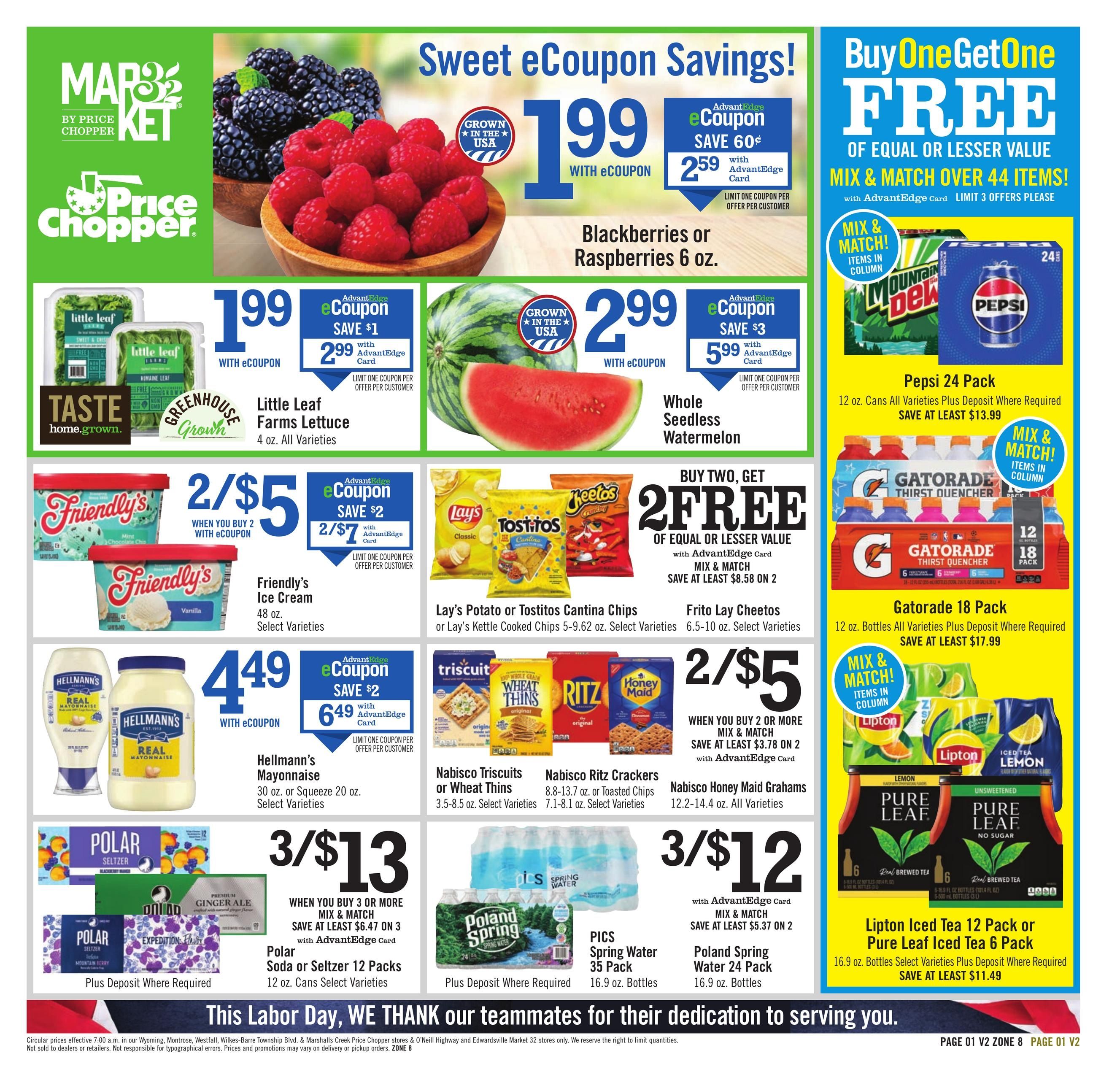 Price Chopper (Bethel Area, NY) Weekly Ad August 30 - September 5, 2026