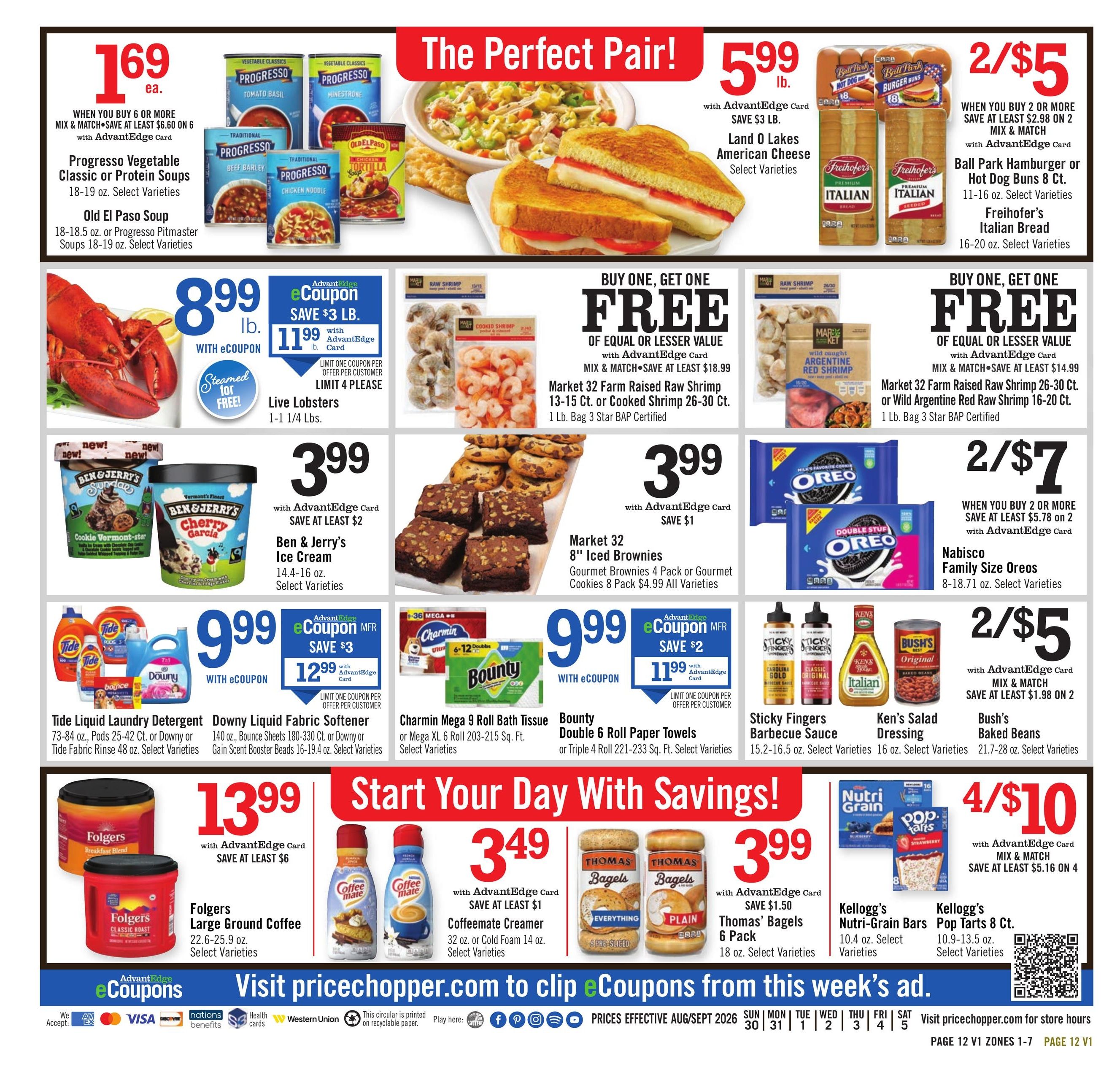 Price Chopper (Whitehall–Albany Area, NY) Weekly Ad August 30 - September 5, 2026