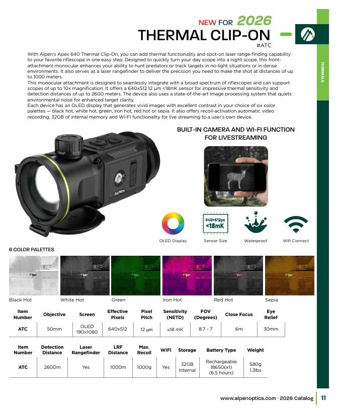 Alpen Optics Product Catalog Weekly Ad January 1 - December 31, 2026