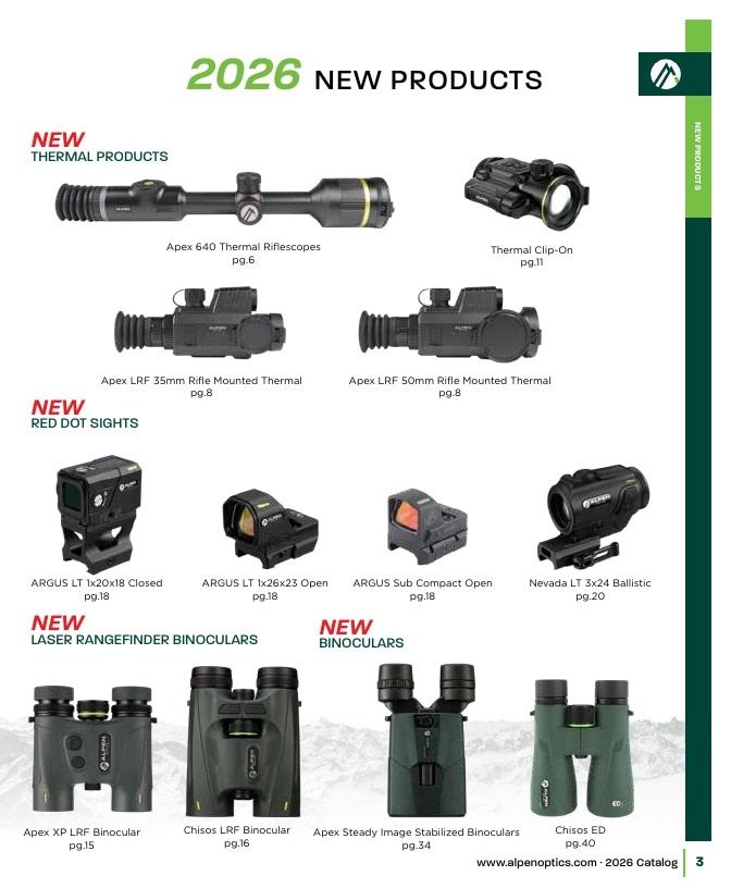 Alpen Optics Product Catalog Weekly Ad January 1 - December 31, 2026