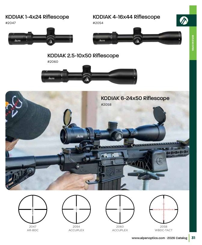 Alpen Optics Product Catalog Weekly Ad January 1 - December 31, 2026