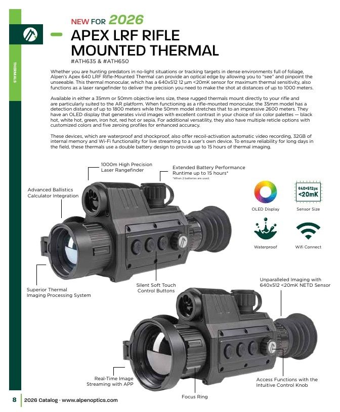 Alpen Optics Product Catalog Weekly Ad January 1 - December 31, 2026