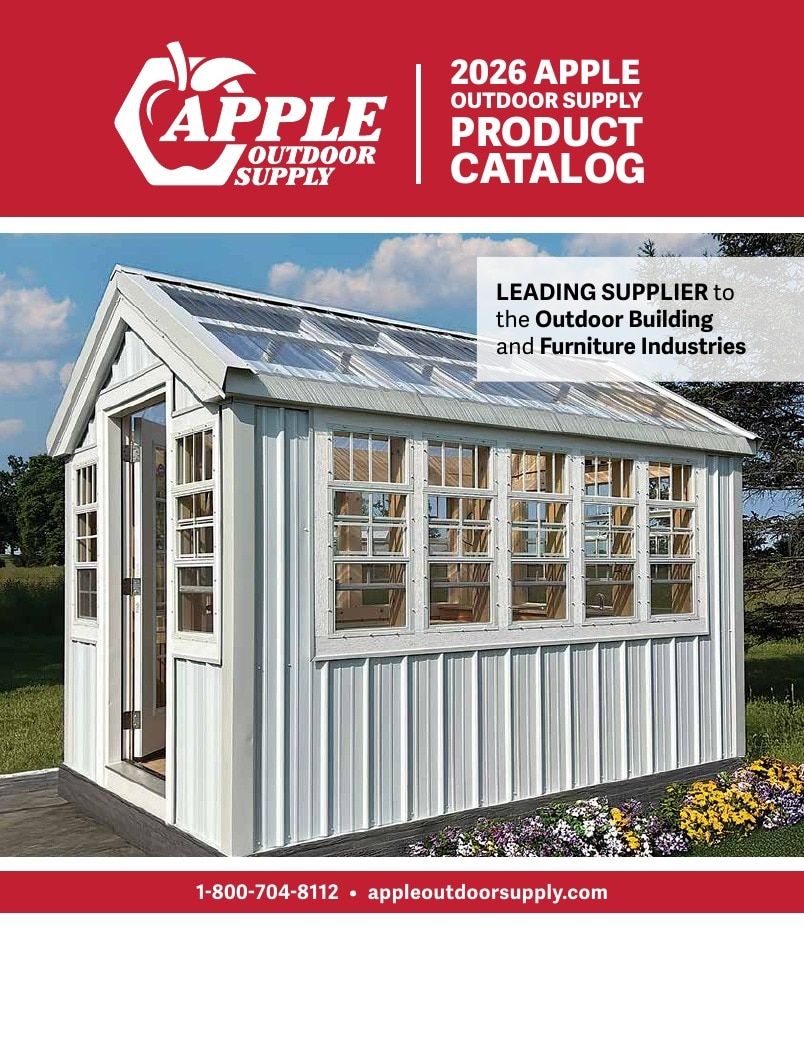 Apple Outdoor Supply Outdoor Building and Furniture Catalog Weekly Ad January 1 - December 31, 2026