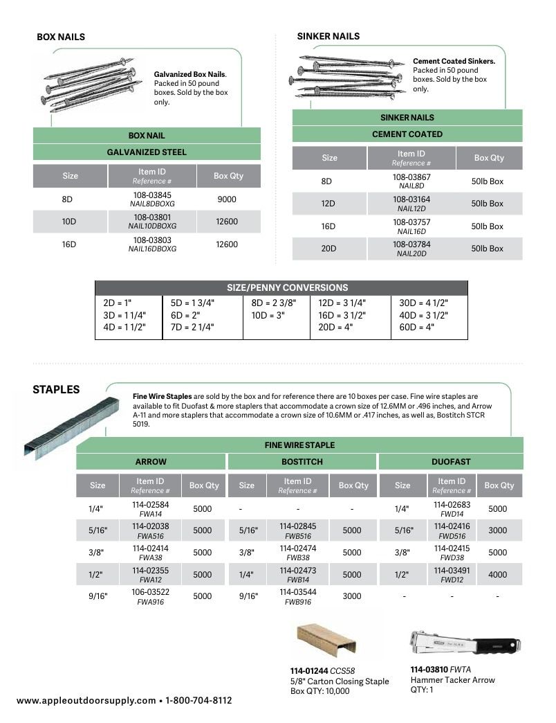 Apple Outdoor Supply Outdoor Building and Furniture Catalog Weekly Ad January 1 - December 31, 2026