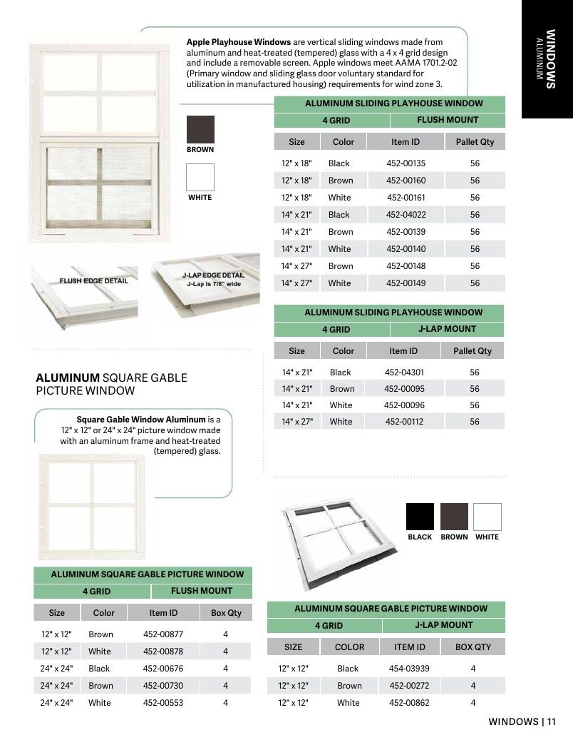 Apple Outdoor Supply Outdoor Building and Furniture Catalog Weekly Ad January 1 - December 31, 2026