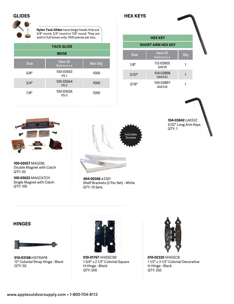 Apple Outdoor Supply Outdoor Building and Furniture Catalog Weekly Ad January 1 - December 31, 2026