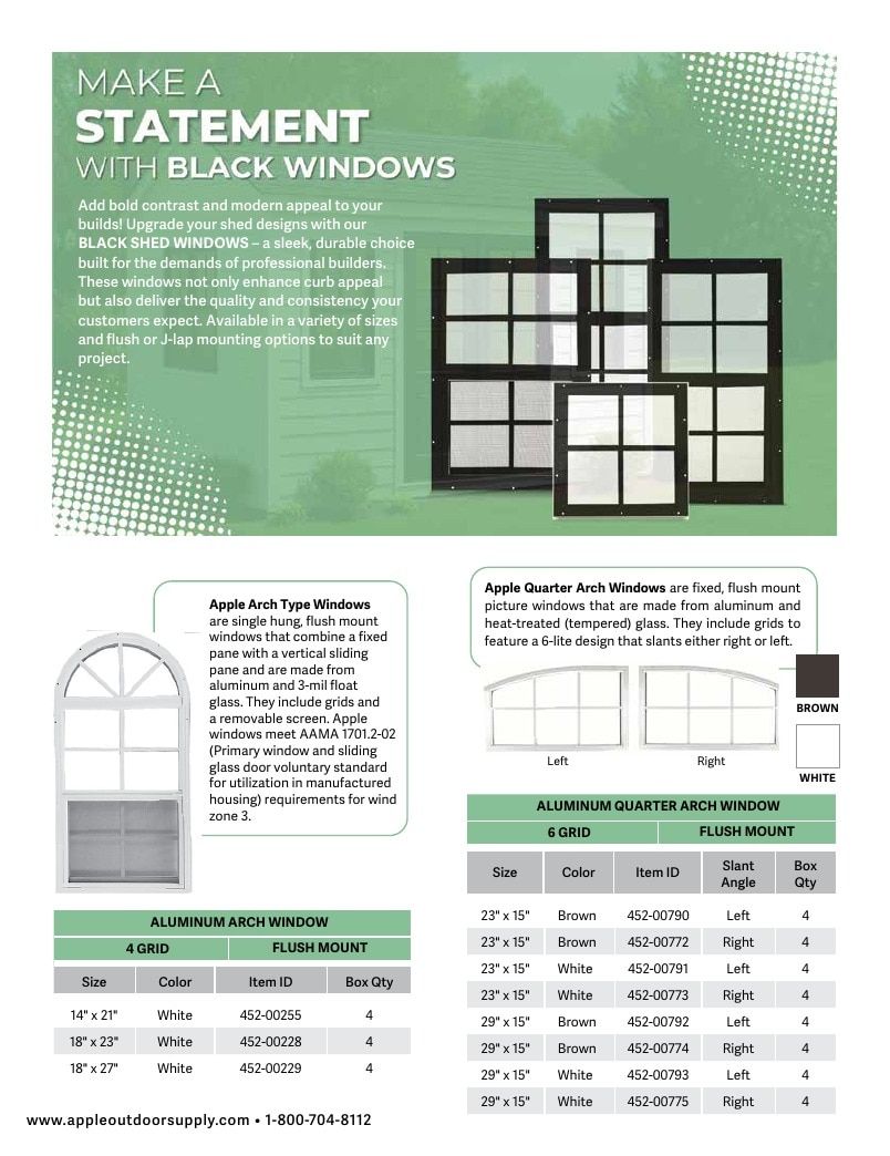 Apple Outdoor Supply Outdoor Building and Furniture Catalog Weekly Ad January 1 - December 31, 2026