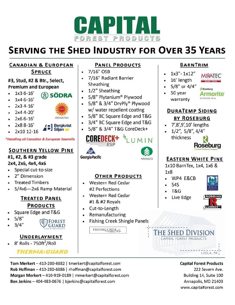 Apple Outdoor Supply Outdoor Building and Furniture Catalog Weekly Ad January 1 - December 31, 2026