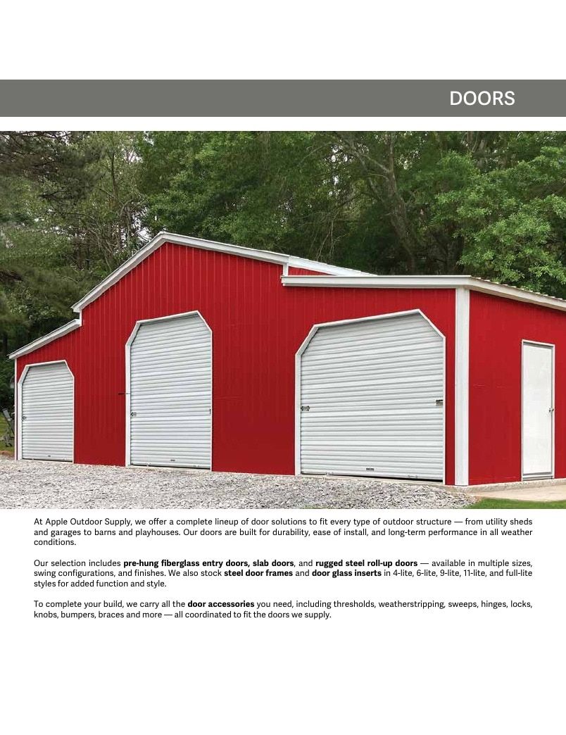 Apple Outdoor Supply Outdoor Building and Furniture Catalog Weekly Ad January 1 - December 31, 2026