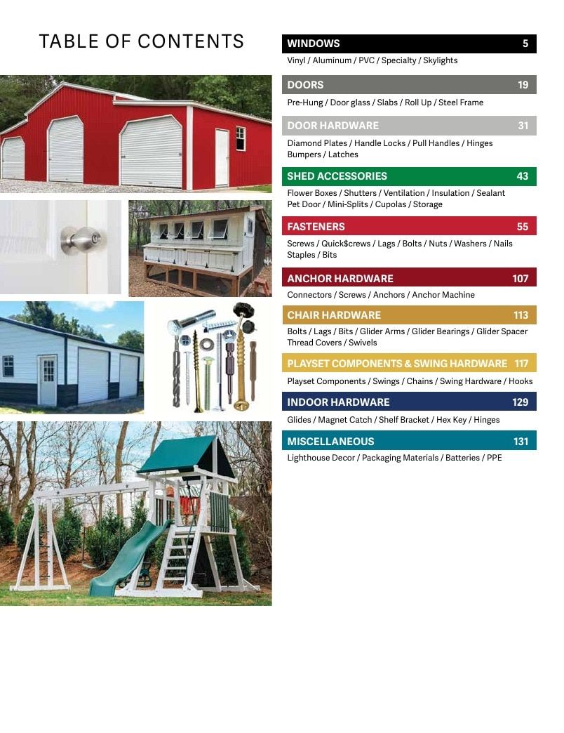 Apple Outdoor Supply Outdoor Building and Furniture Catalog Weekly Ad January 1 - December 31, 2026